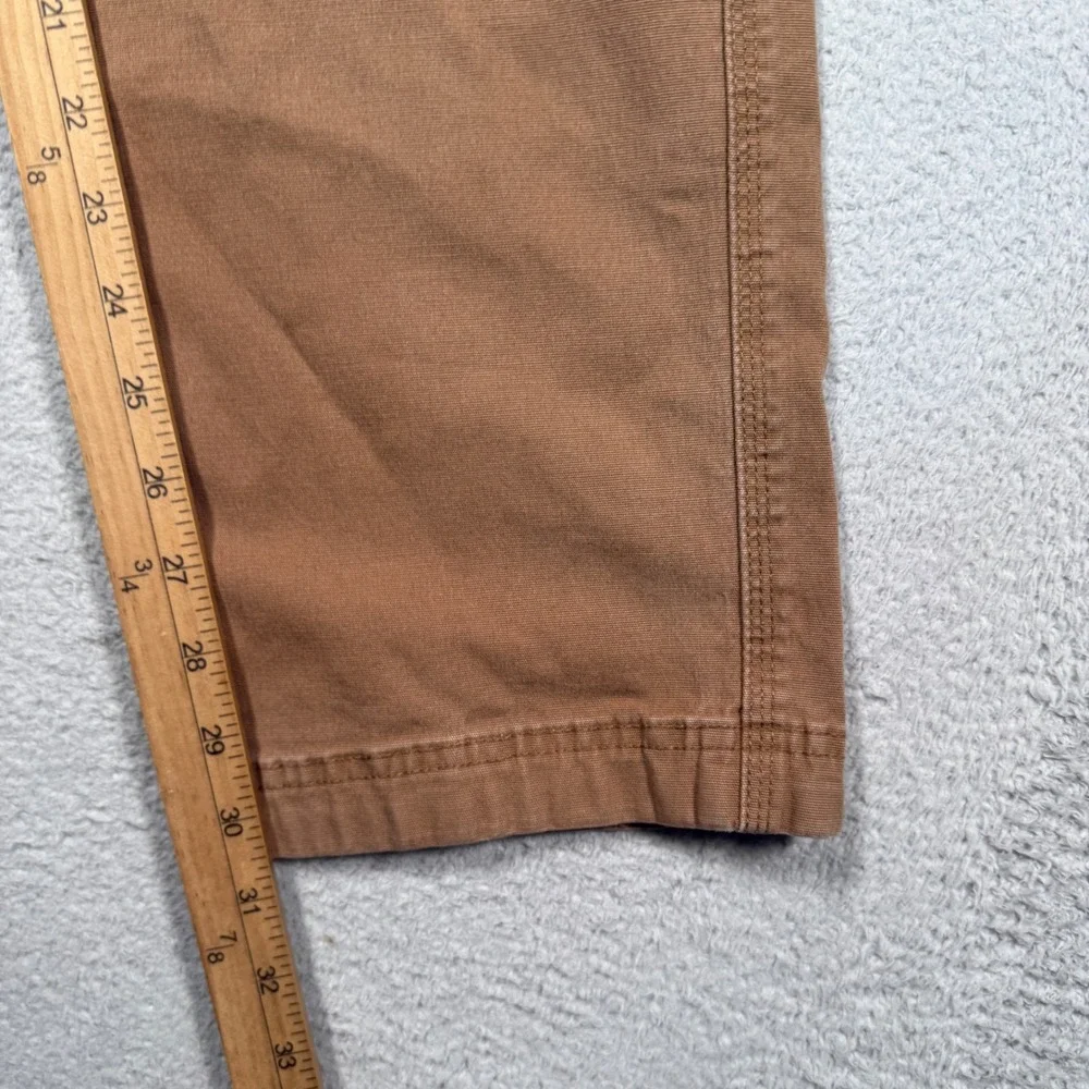 Duluth Trading Co Flex Fire Hose Cargo Pants Mens 33x32 Brown Workwear Utility - Picture 6 of 6